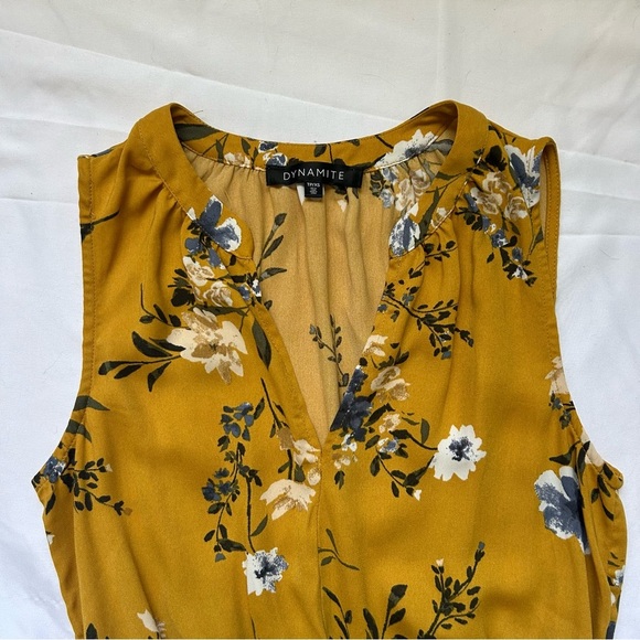 DYNAMITE Floral Yellow Flowy Dress - Picture 5 of 5